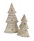 Melrose 2" Gray Knit Sweater Inspired Christmas Tree Tabletop Decorations